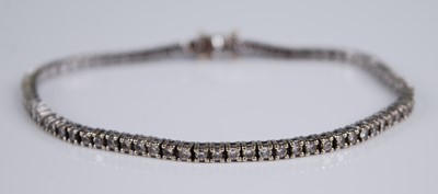 Lot 2248 - A contemporary 18ct white gold diamond set...