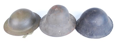 Lot 195 - A post WW II Belgian Mk II Brodie clone helmet,...