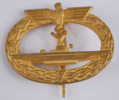 Lot 240 - A German Kriegsmarine U-boat War badge, marked...