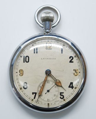 Lot 108 - A Leonidas military issue nickel cased open...