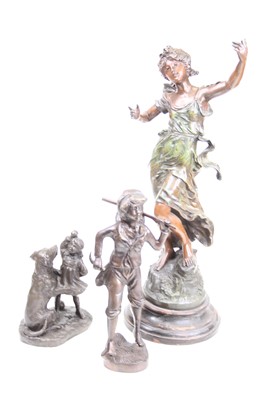 Lot 19 - A reproduction cast iron figure of a soldier...