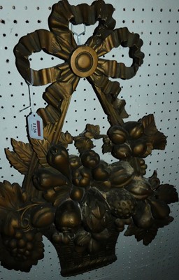 Lot 1126 - A 19th century French carved giltwood wall...