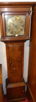 Lot 1133 - A late 18th century provincial oak long case...