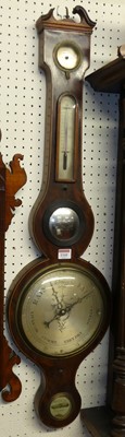 Lot 1141 - An early 19th century mahogany four dial wheel...