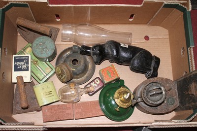 Lot 97 - Miscellaneous items to include vintage irons,...
