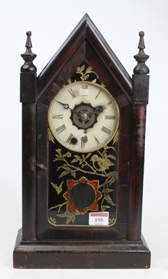 Lot 155 - A pair of adjusted spelter and onyx...