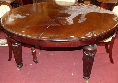 Lot 1362 - A Victorian mahogany extending circular dining...