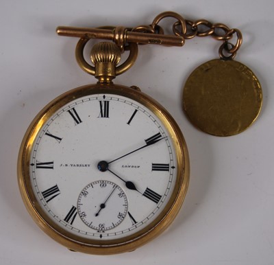 Lot 497 - J B Yabsley of London - a gent's 18ct gold...