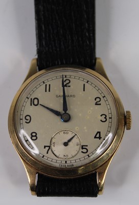 Lot 502 - A Garrard gent's 9ct gold cased manual wind...