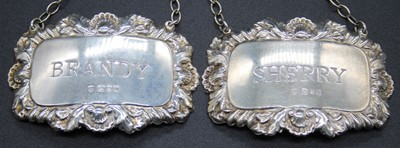 Lot 509 - A pair of Victorian style silver and embossed...