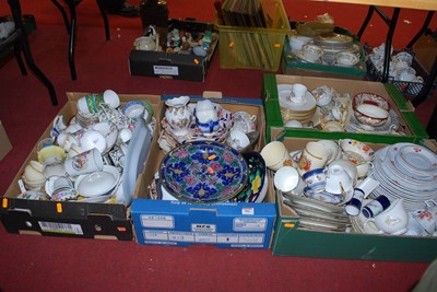 Lot 806 - Four boxes of various ceramics to include a...