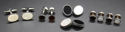 Lot 525 - A cased pair of Tyrwhitt cufflinks; together...