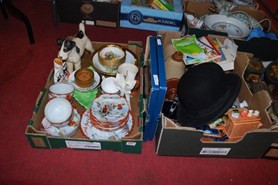 Lot 800 - Two boxes of miscellaneous items to include a...