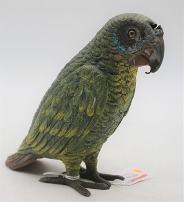 Lot 576 - An early 20th century cold painted spelter...