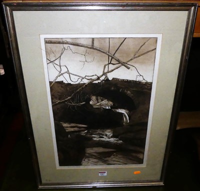 Lot 1007 - Kit Leese (b.1957) - Yorkshire bridge, artists...