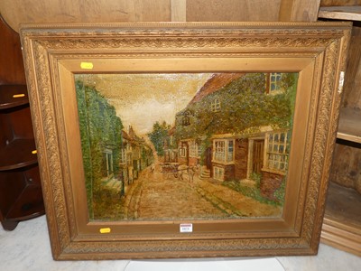 Lot 1021 - Early 20th century school - Horse and cart,...