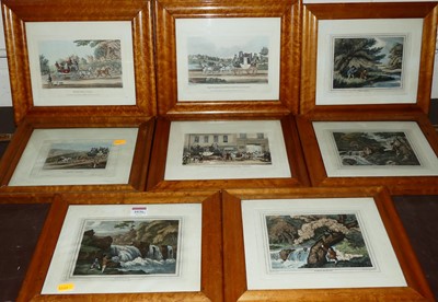 Lot 1036 - Four various circa 1900 stagecoach prints, to...