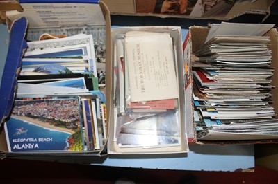 Lot 529 - Two boxes of miscellaneous postcards, mainly...