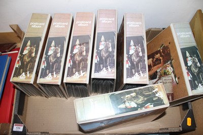 Lot 530 - Seven ring binders of various postcards to...
