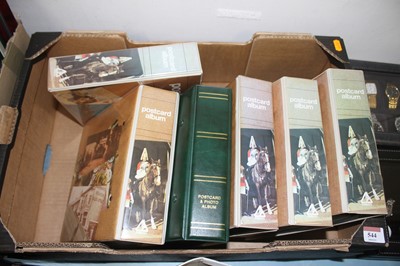 Lot 544 - Six albums of postcards, to include Edwardian...