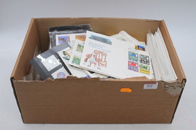 Lot 552 - A box of mint stamps & assorted first day...