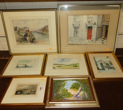 Lot 1061 - Pictures and prints to include topographical...