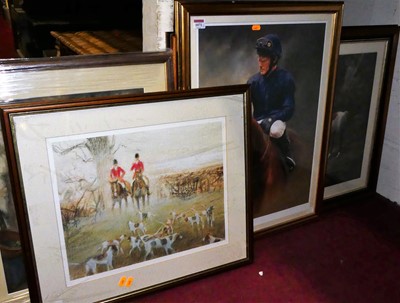 Lot 1071 - Assorted prints to include sporting interest