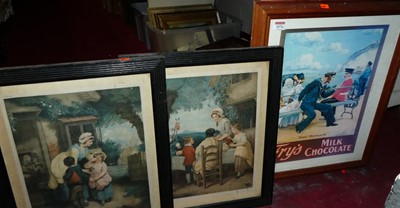 Lot 1076 - After Francis Wheatley - pair of colour...
