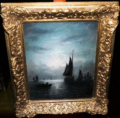 Lot 1090 - 19th century English school - Boats on the...