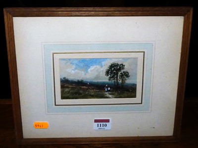 Lot 1110 - W Lewis - Returning home, watercolour...
