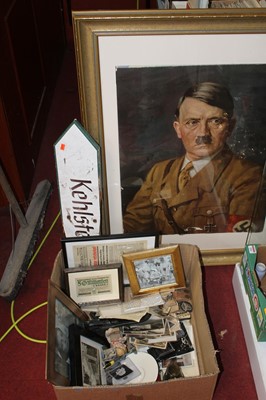 Lot 569 - A collection of militaria, mainly German, to...