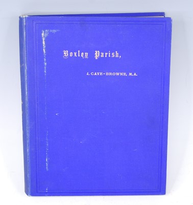 Lot 580 - Cave-Browne, J.: The History Of The Boxley...