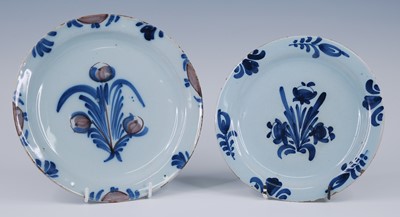 Lot 2064 - A Lambeth polychrome delftware plate, circa...