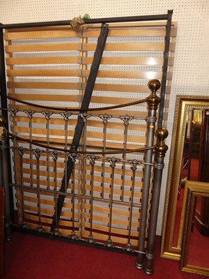 Lot 1167 - A contemporary grey painted tubular metal and...