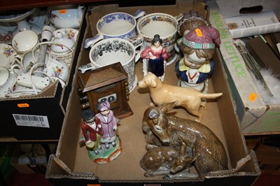 Lot 73 - A collection of items to include an oak desk...