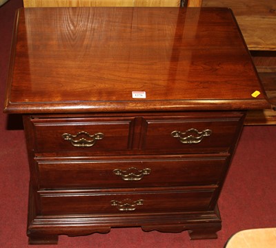 Lot 1276 - A contemporary American cherry wood low chest...