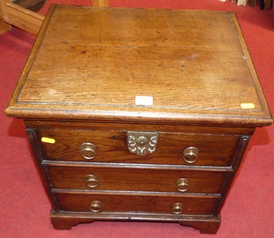 Lot 1301 - An antique and later converted joined oak...