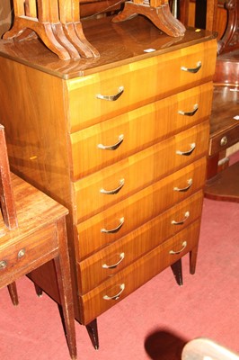 Lot 1308 - A 1960s Meredew teak chest of six long drawers,...