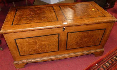 Lot 1340 - A late Victorian scrumble finish pine hinge...