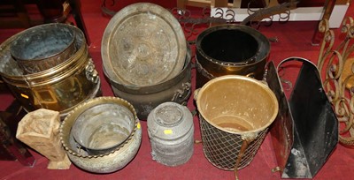 Lot 1349 - A collection of sundry fireside wares to...
