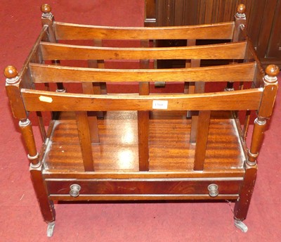 Lot 1360 - A contemporary mahogany three-division...