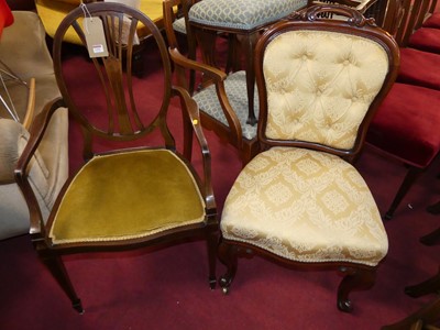 Lot 1392 - An Edwardian mahogany and satinwood strung...
