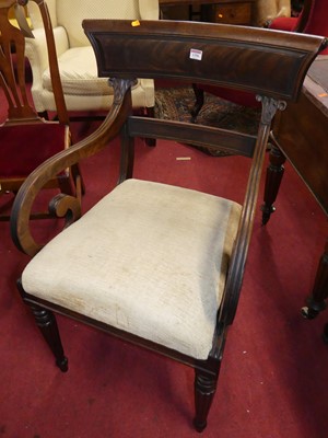 Lot 1396 - A 19th century mahogany and flame mahogany bar...