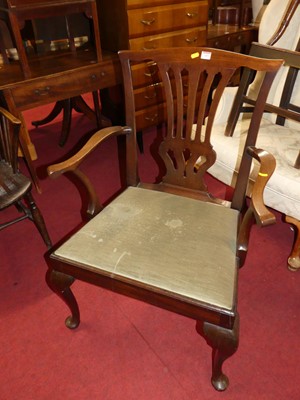 Lot 1409 - A 19th century mahogany Chippendale style...