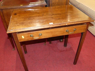 Lot 1414 - An early 19th century mahogany single drawer...