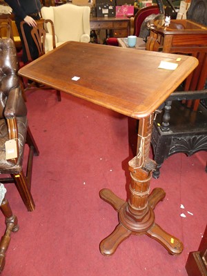 Lot 1421 - A Victorian mahogany adjustable reading table