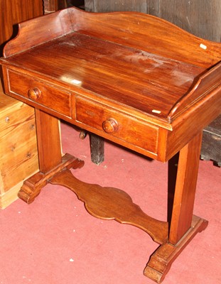 Lot 1427 - A Victorian mahogany wash stand, having a...