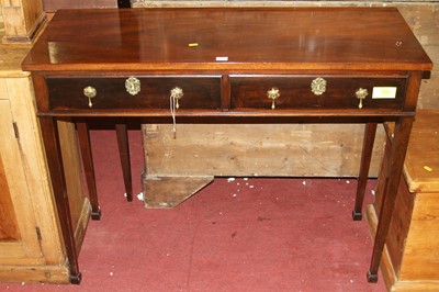 Lot 1430 - An early 20th century mahogany two-drawer side...