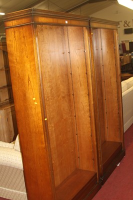 Lot 1435 - A pair of contemporary mahogany freestanding...