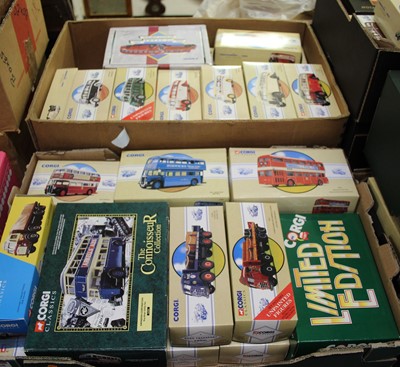 Lot 1468 - Two trays of mixed play worn Corgi Classics...